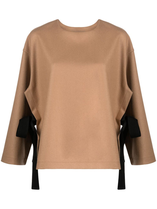 Erika Cavallini Semi-Couture Erika Cavallini Semi-Couture Top Camel