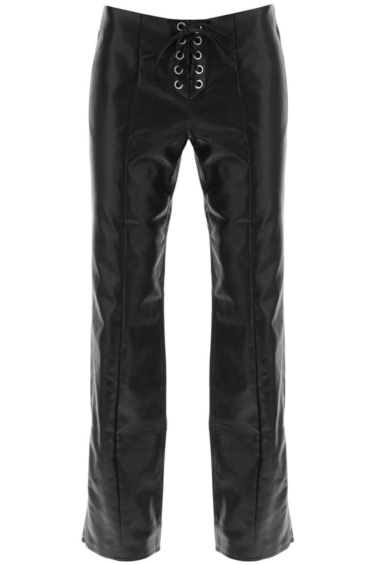 Rotate Rotate straight-cut pants in faux leather