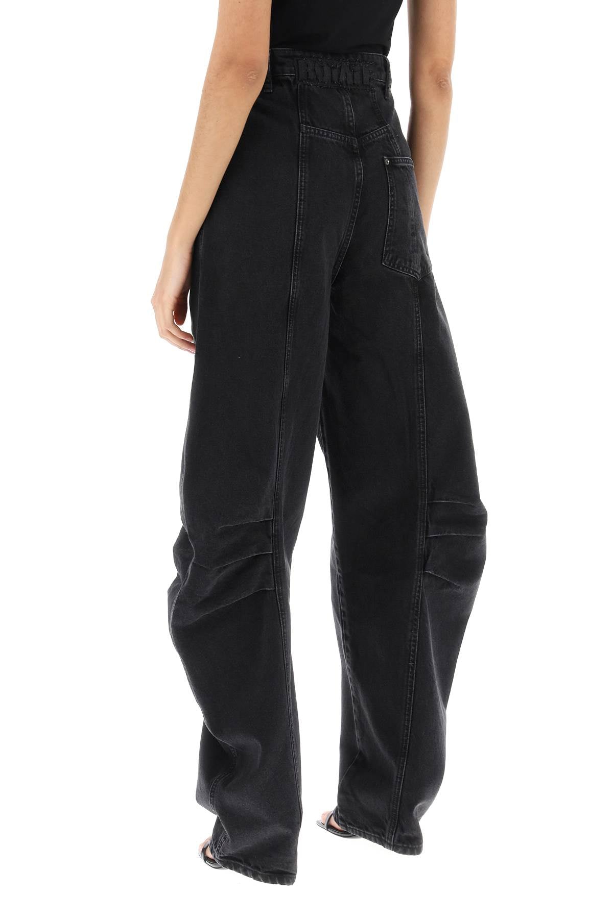 Rotate Rotate baggy jeans with curved leg – reizvert