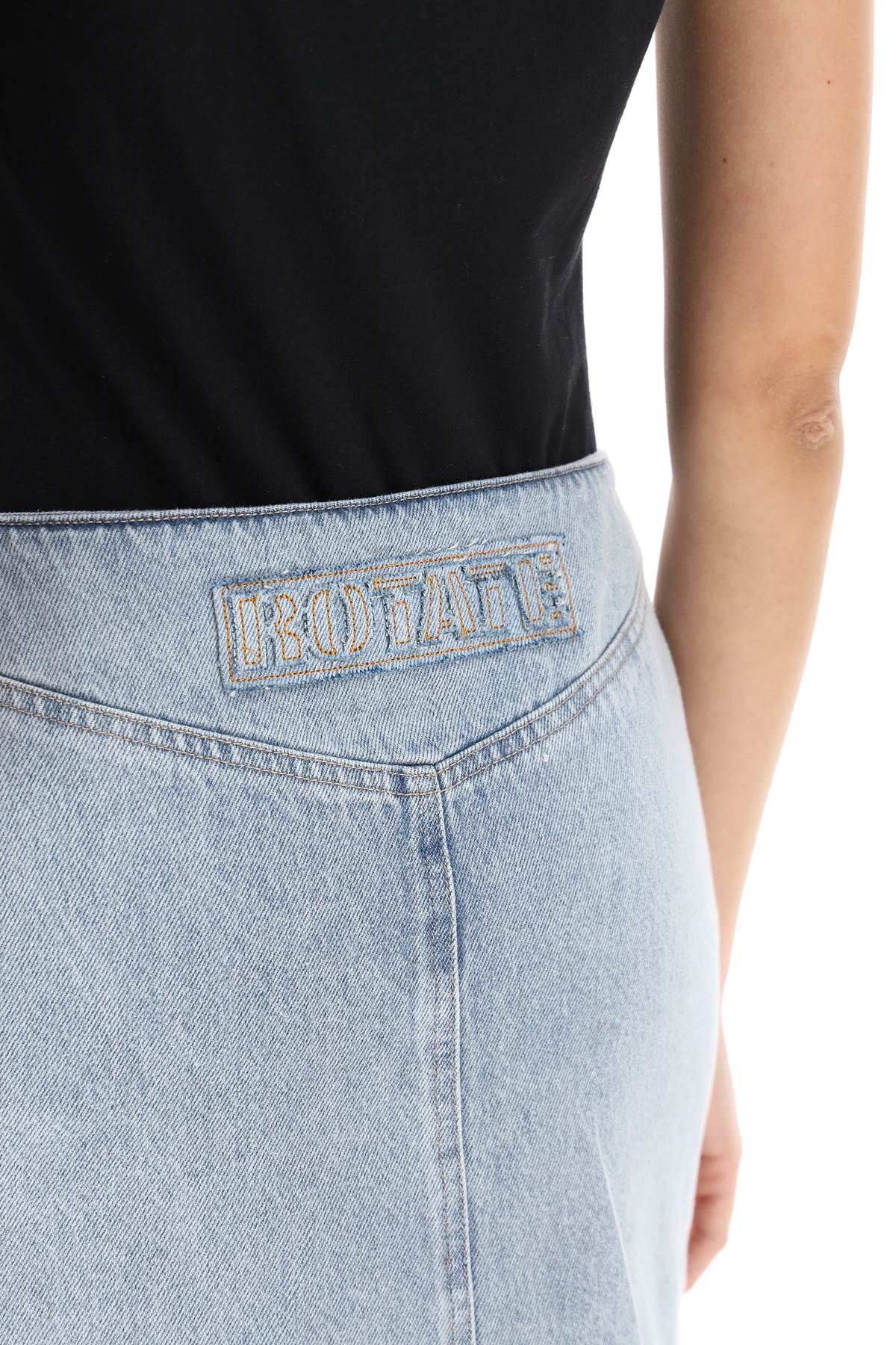 Rotate Rotate denim mini skirt