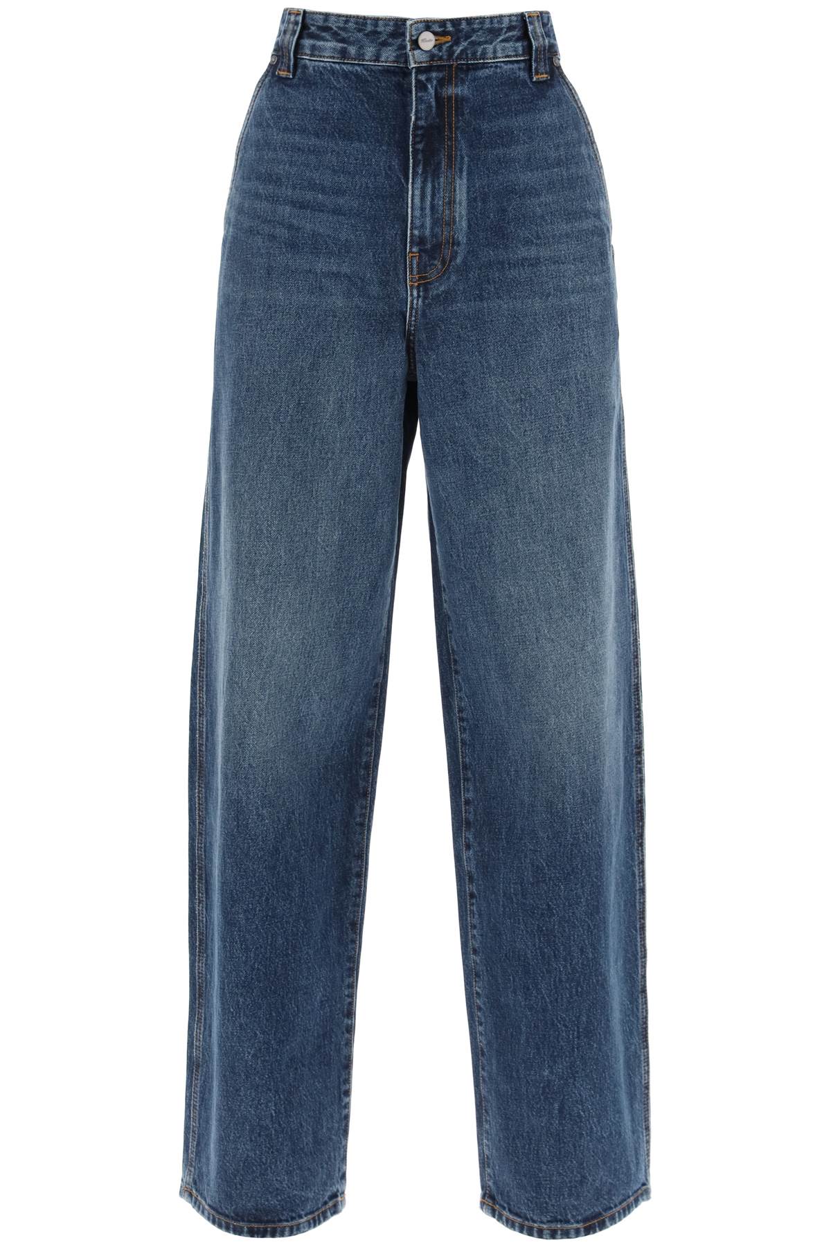 Khaite Khaite bacall wide leg jeans