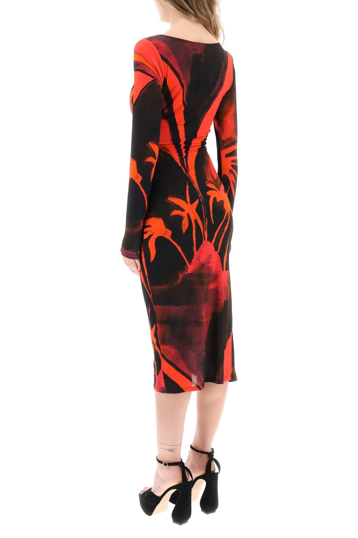 Louisa Ballou Louisa ballou 'summer solstice' jersey midi dress