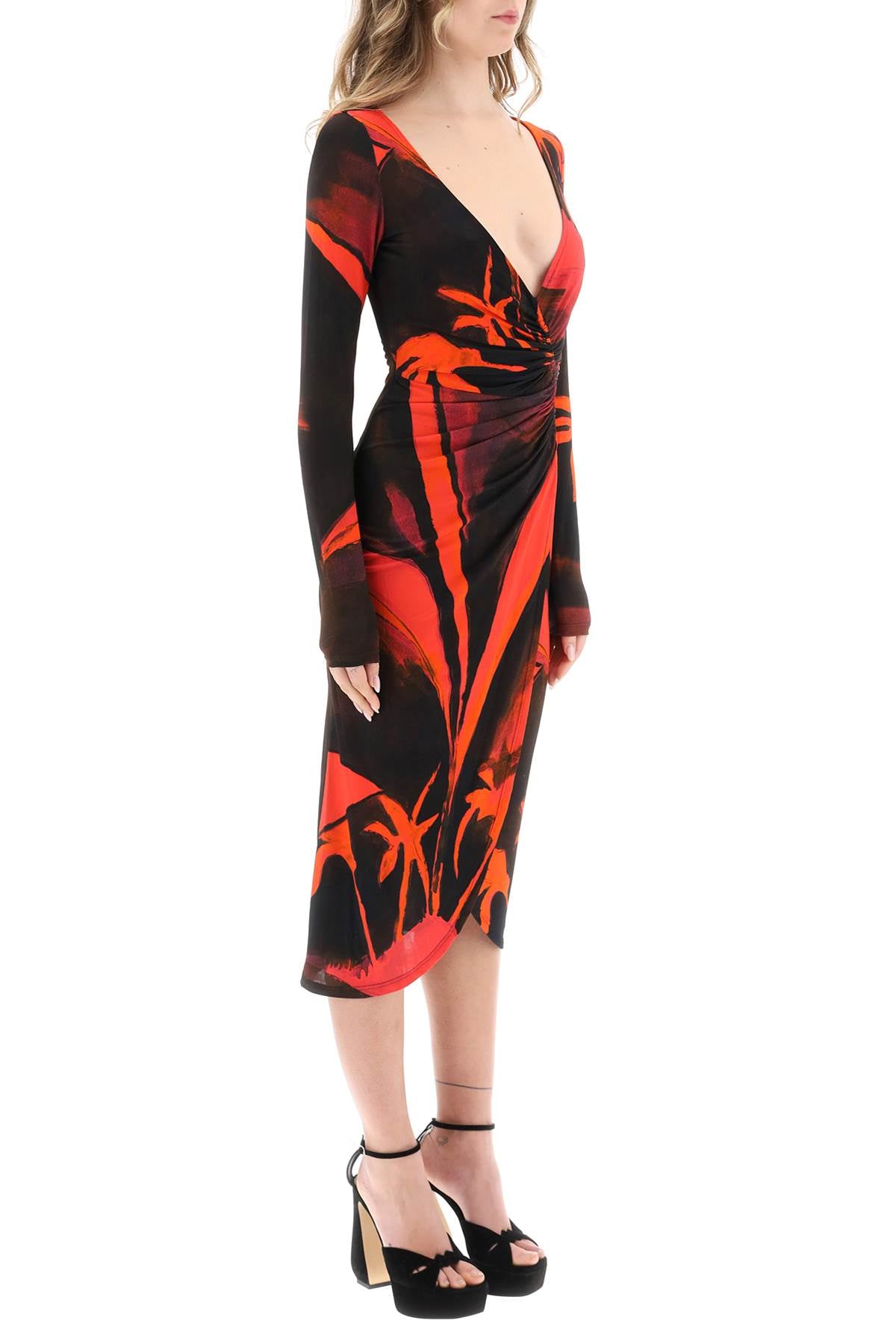 Louisa Ballou Louisa ballou 'summer solstice' jersey midi dress