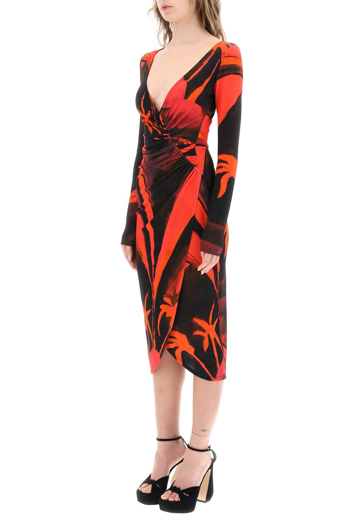 Louisa Ballou Louisa ballou 'summer solstice' jersey midi dress