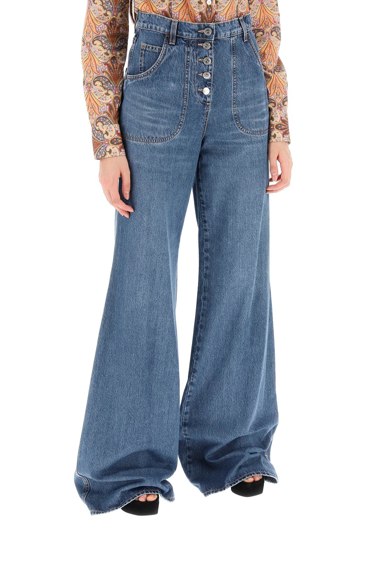 Etro Etro jeans with back foliage embroidery