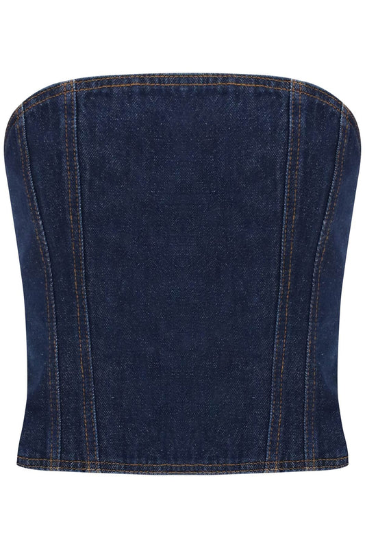 Magda Butrym Magda butrym denim bustier top