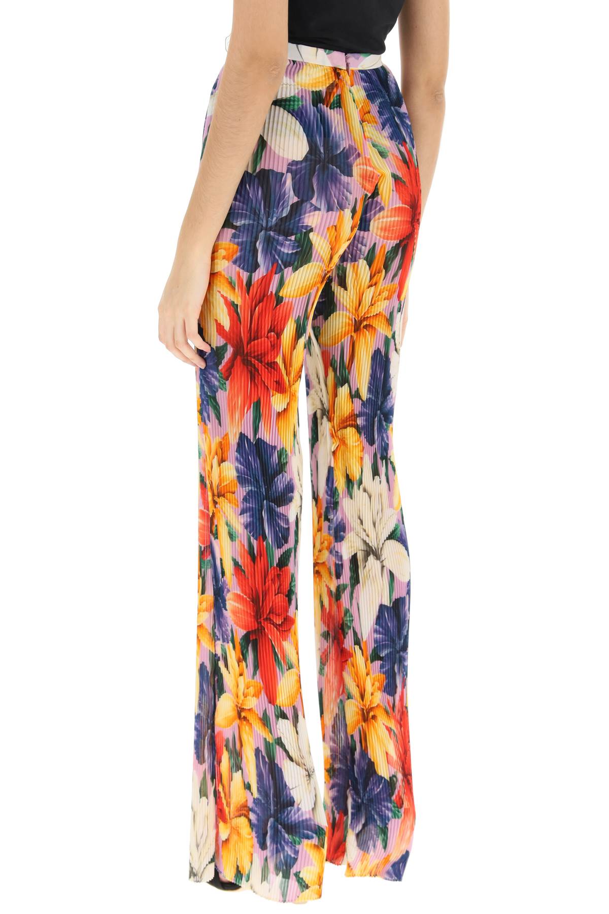 Etro Etro floral pleated chiffon pants