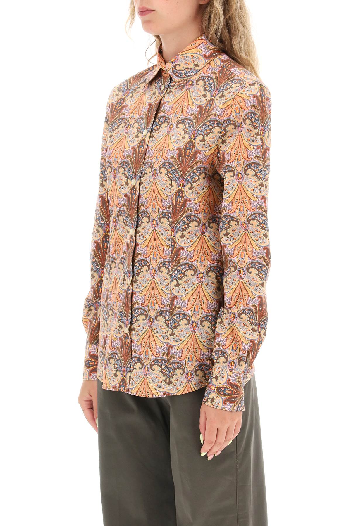 Etro Etro slim fit shirt with paisley pattern