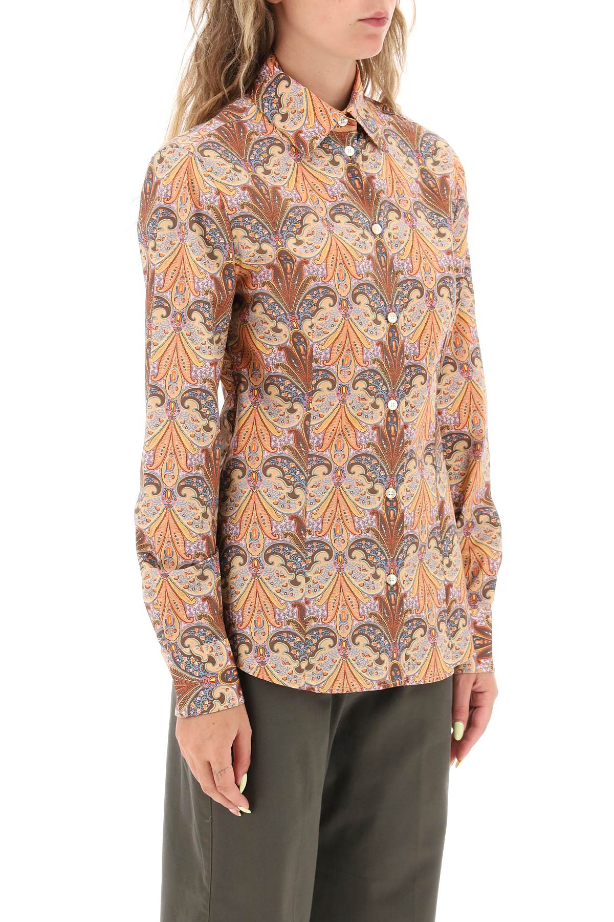 Etro Etro slim fit shirt with paisley pattern