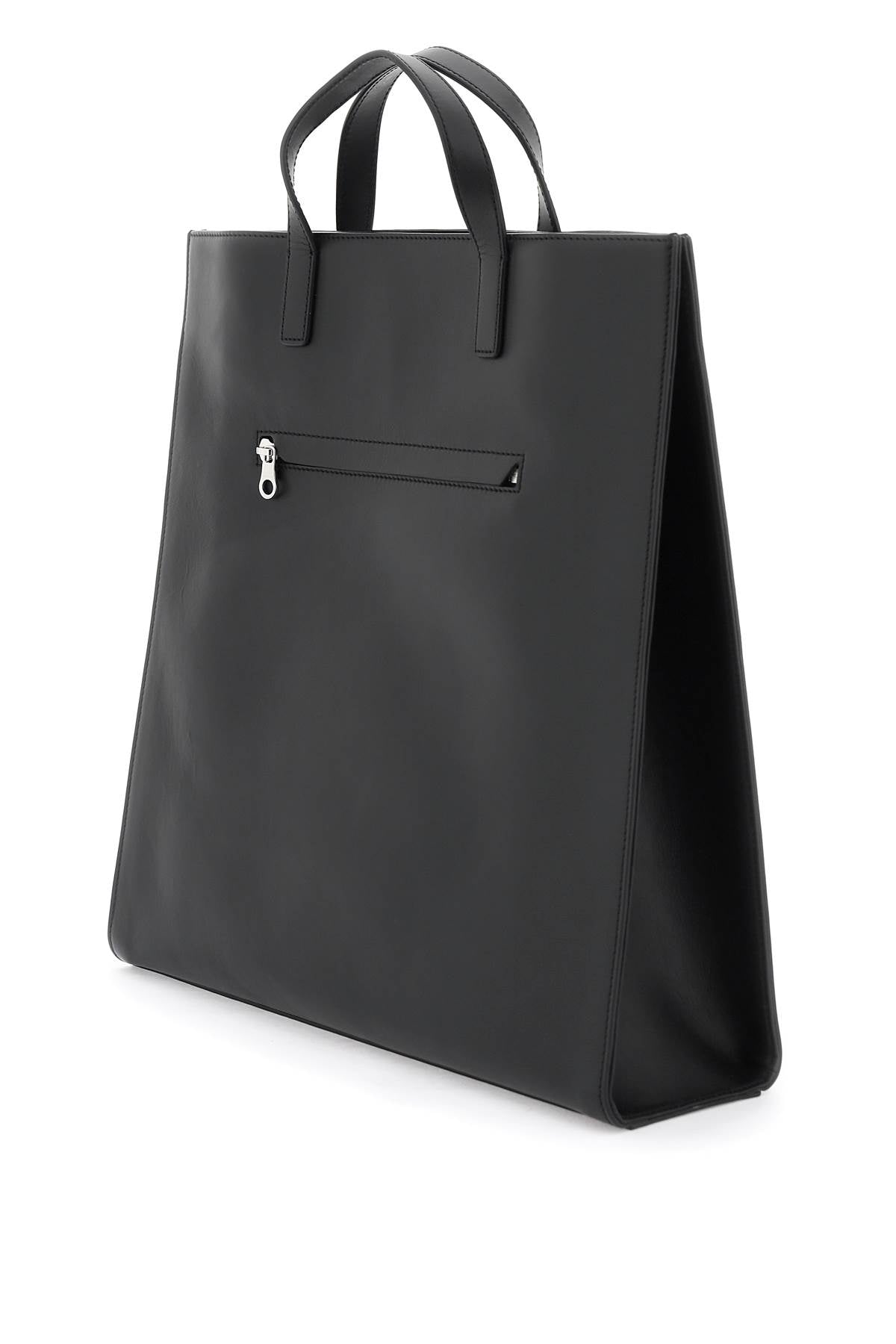 Courreges Courreges smooth leather heritage tote bag in 9