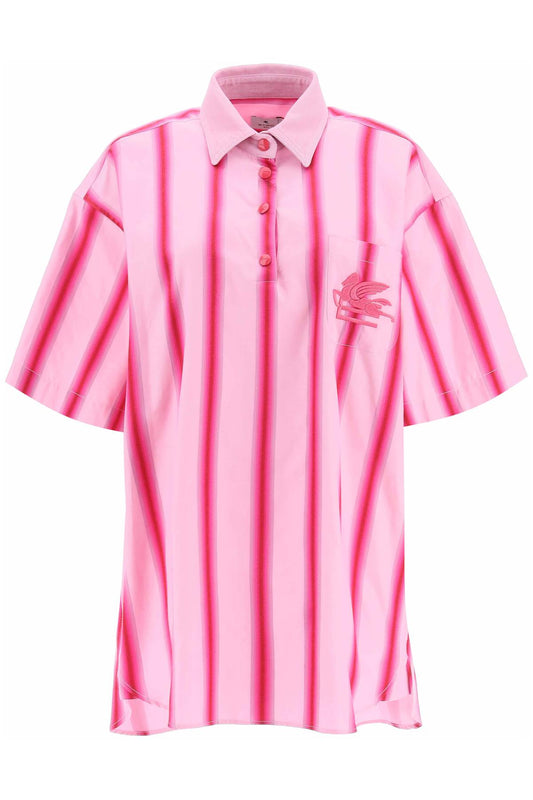 Etro Etro striped mini shirt dress