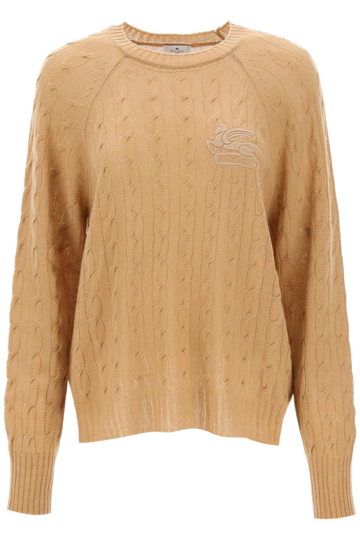 Etro Etro cashmere sweater with pegasus embroidery