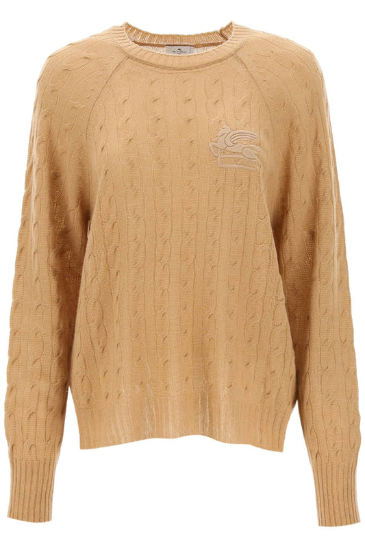 Etro Etro cashmere sweater with pegasus embroidery