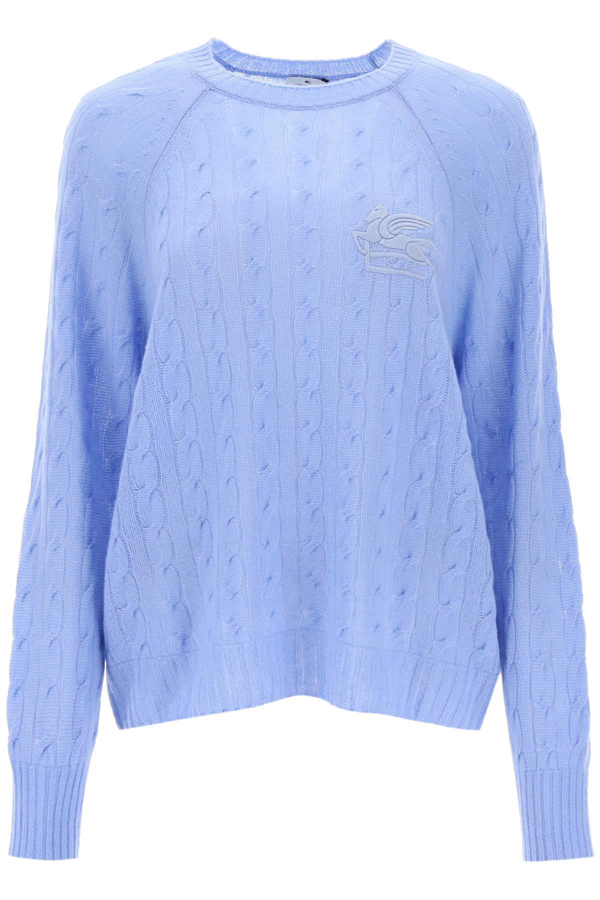 Etro Etro cashmere sweater with pegasus embroidery