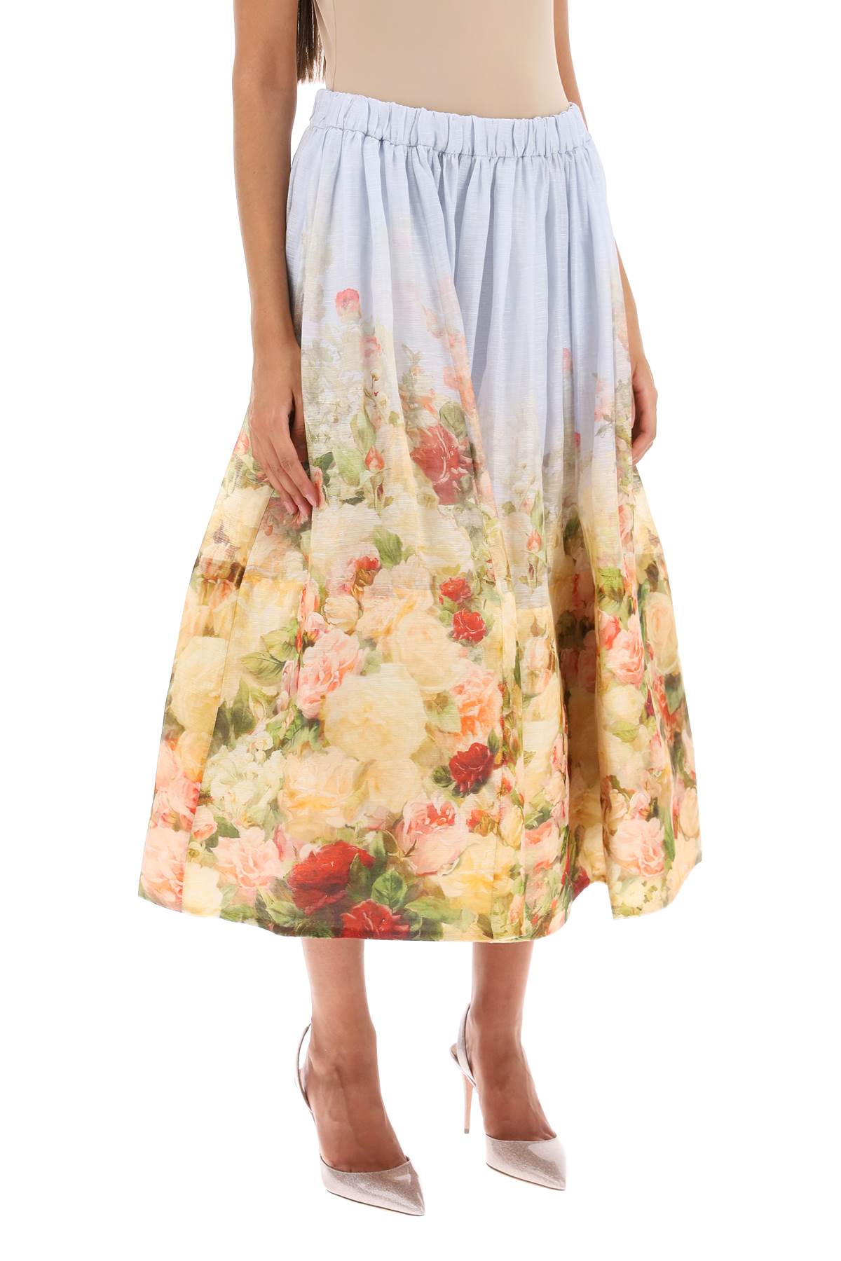 Zimmermann Zimmermann linen silk luminosity skirt