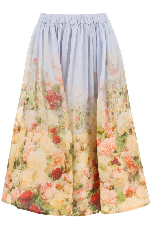 Zimmermann Zimmermann linen silk luminosity skirt