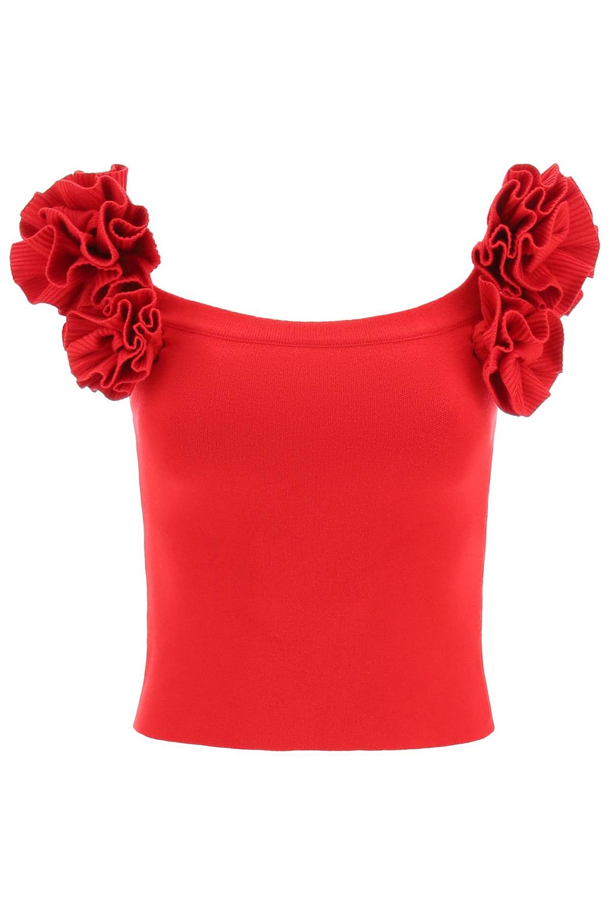 Magda Butrym Magda butrym fitted top with roses