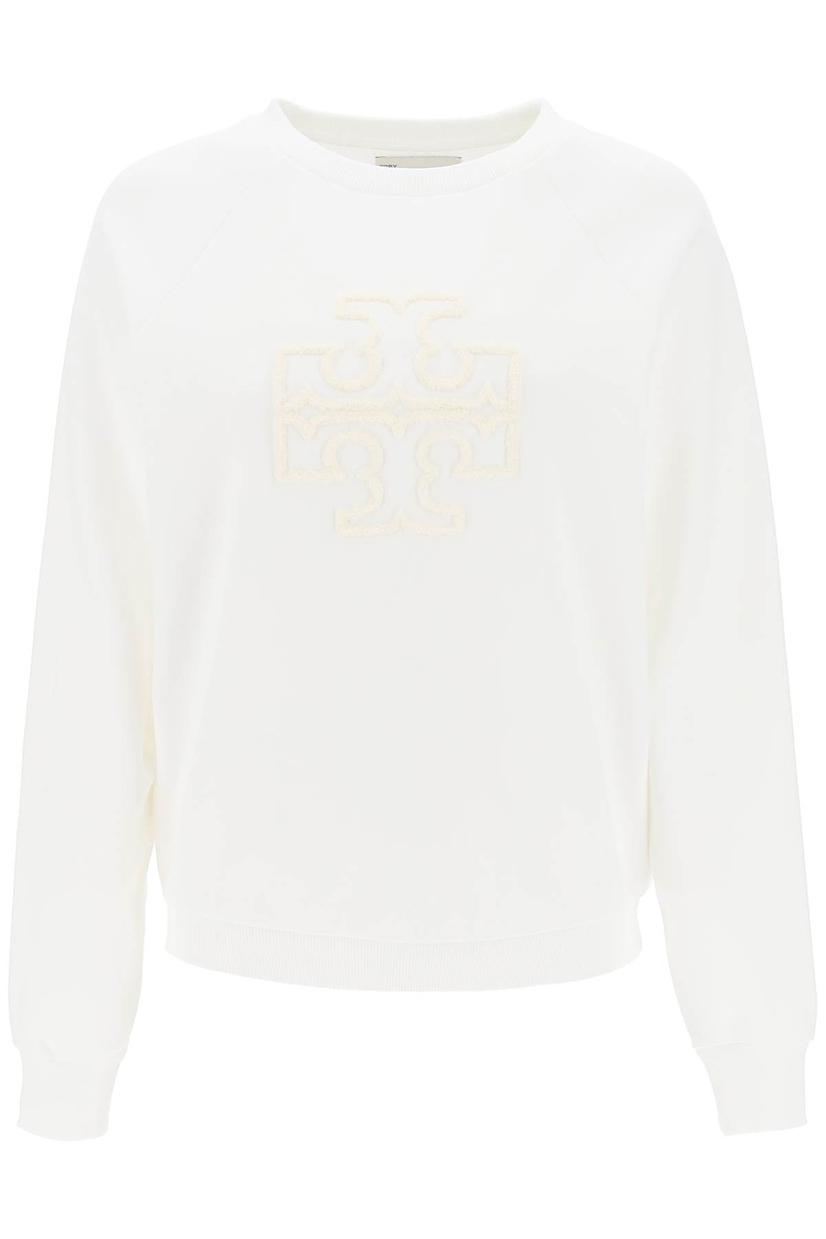 Tory Burch Tory burch crew-neck sweatshirt with t logo