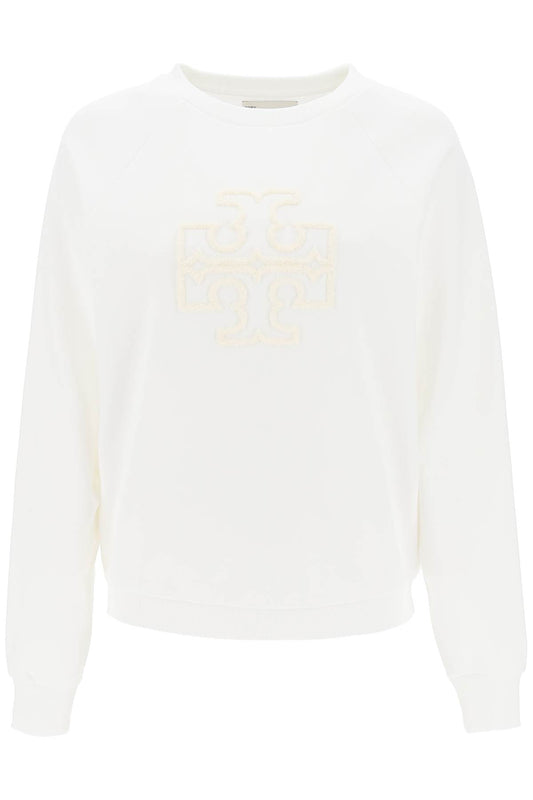 Tory Burch Tory burch crew-neck sweatshirt with t logo