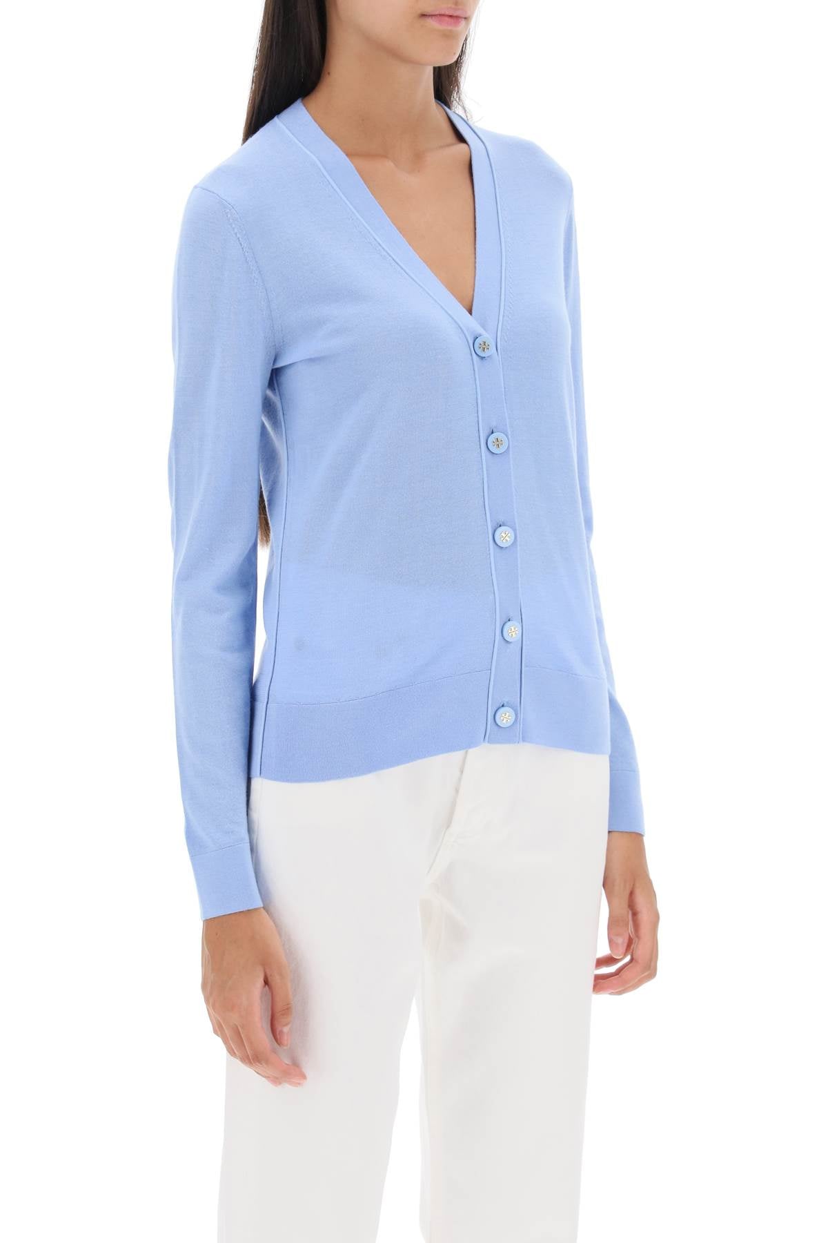 Tory Burch Tory burch 'simone' wool and silk cardigan