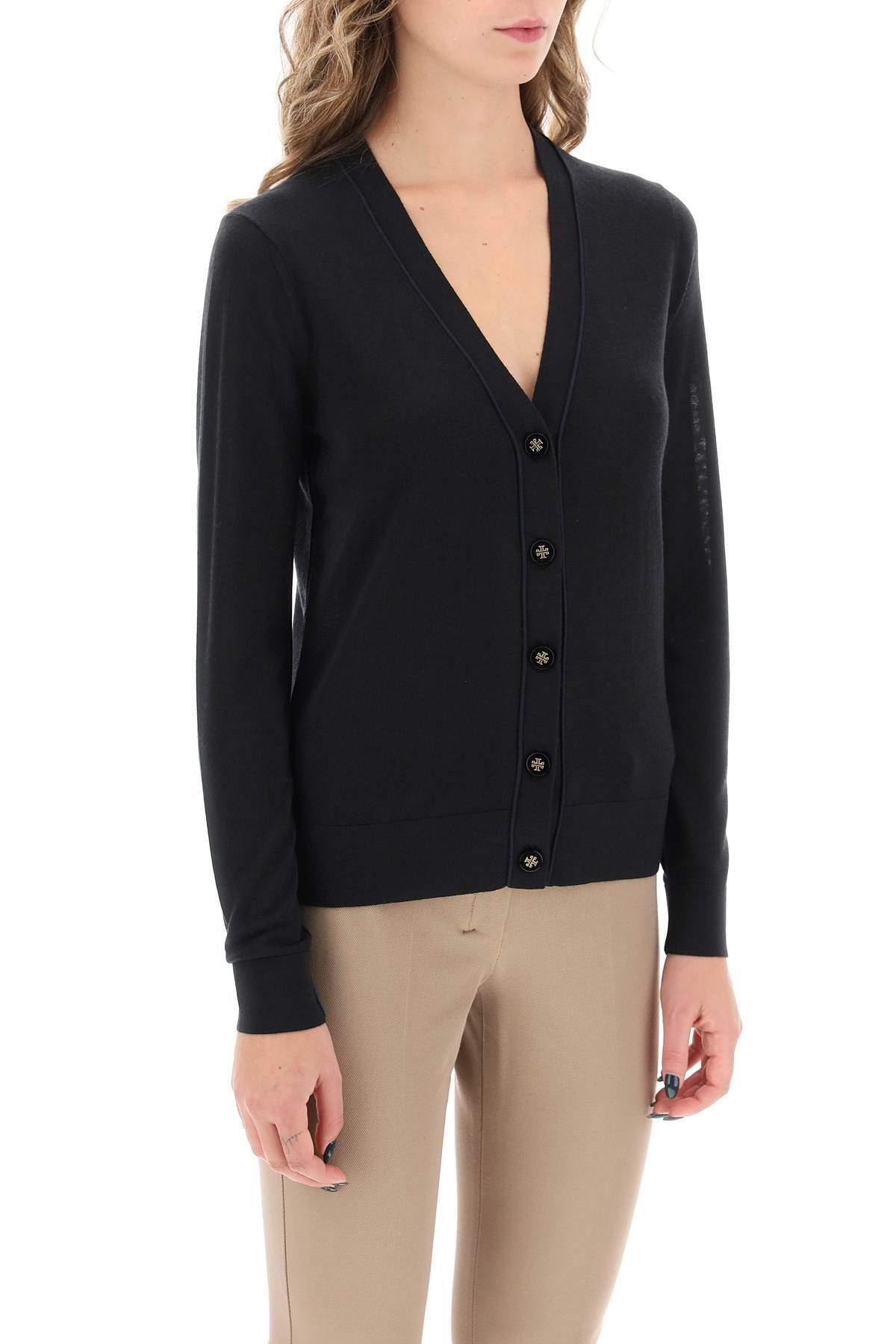 Tory Burch Tory burch 'simone' wool and silk cardigan