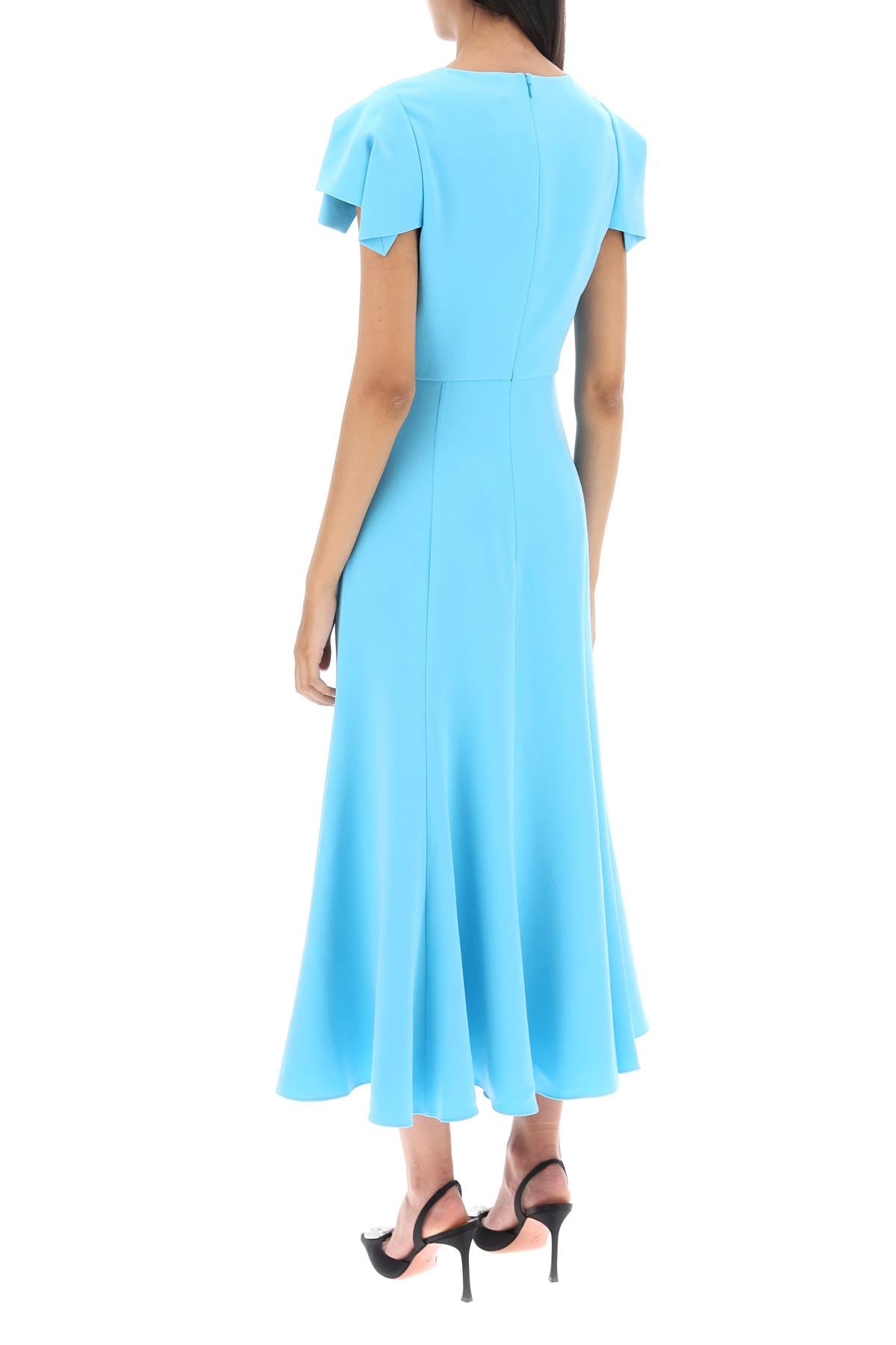 Roland Mouret Roland mouret cady midi dress with cap sleeves