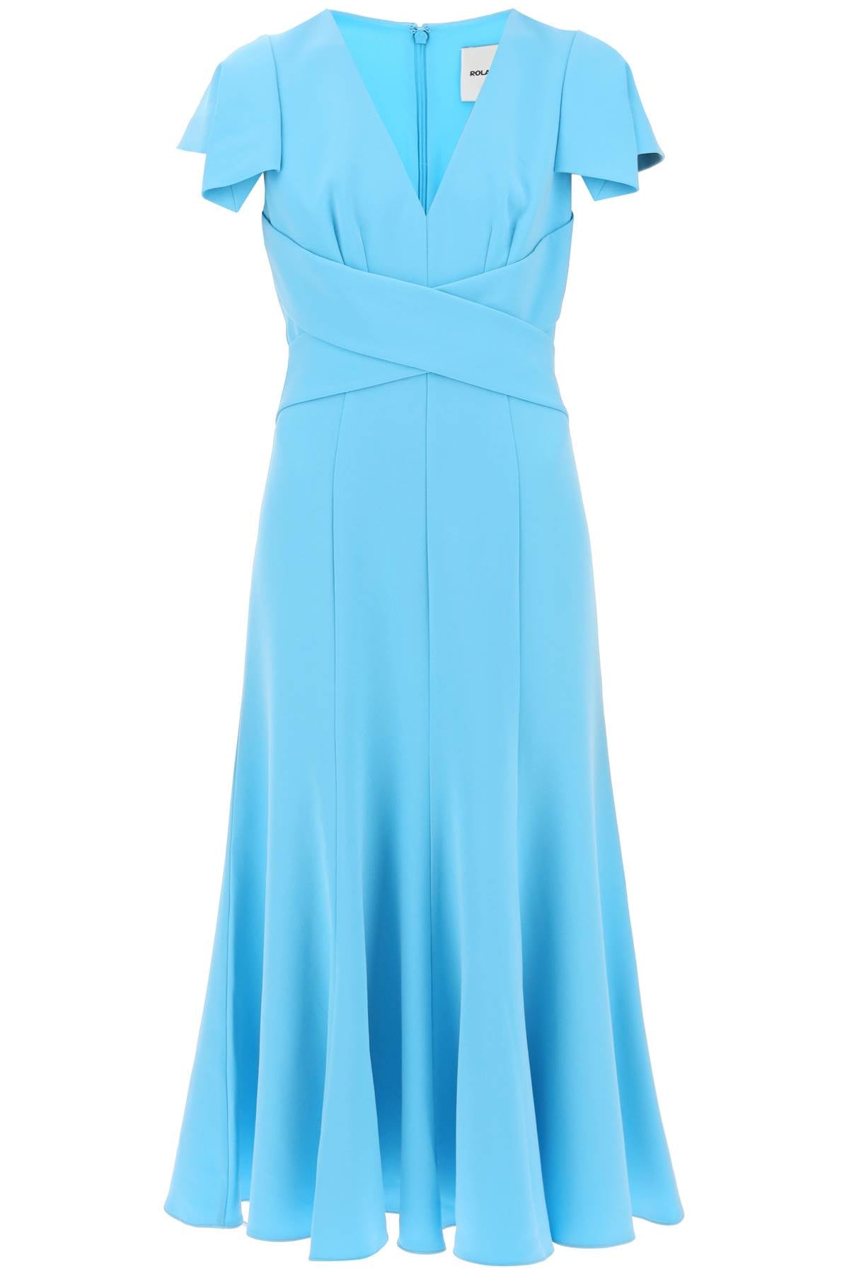 Roland Mouret Roland mouret cady midi dress with cap sleeves