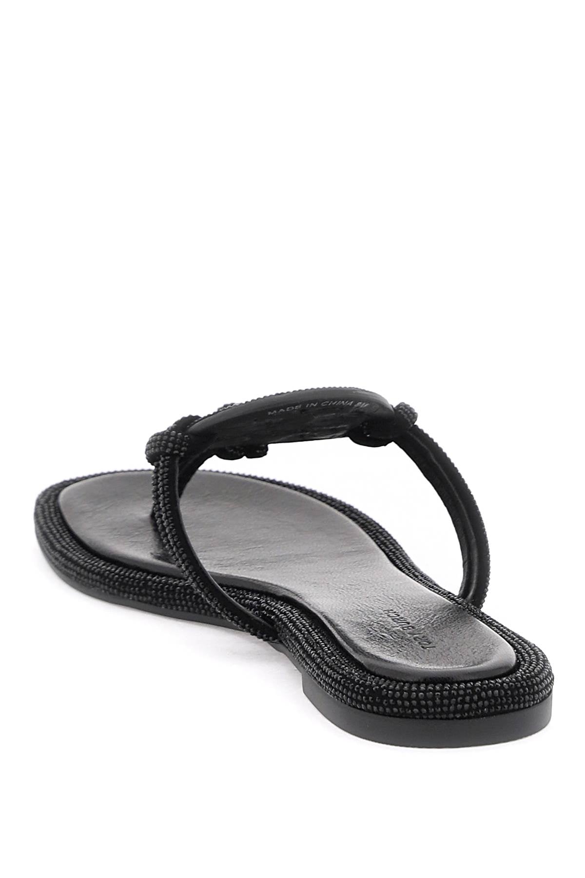 Tory Burch Tory burch pavé leather thong sandals