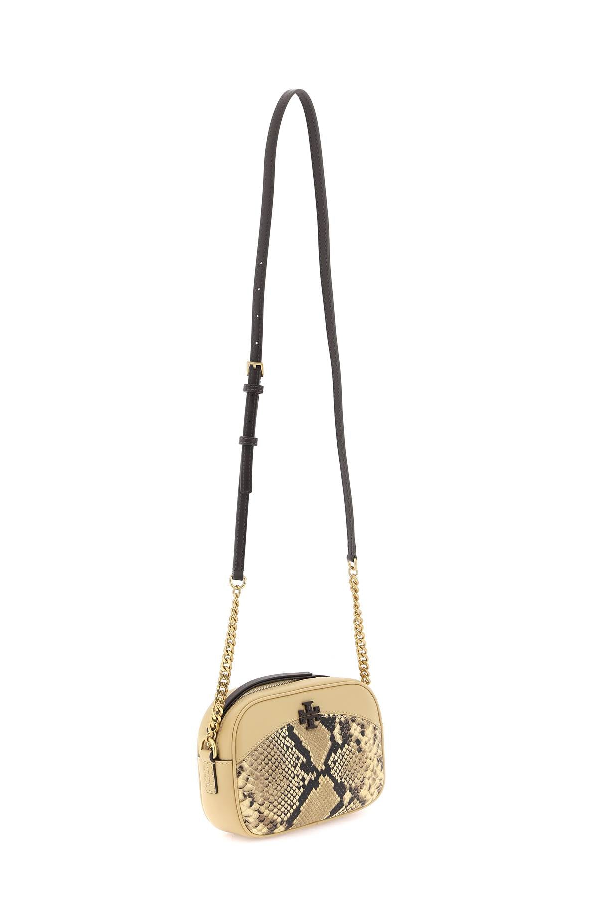 Tory Burch Tory burch 'mcgraw' snake-embossed camera bag