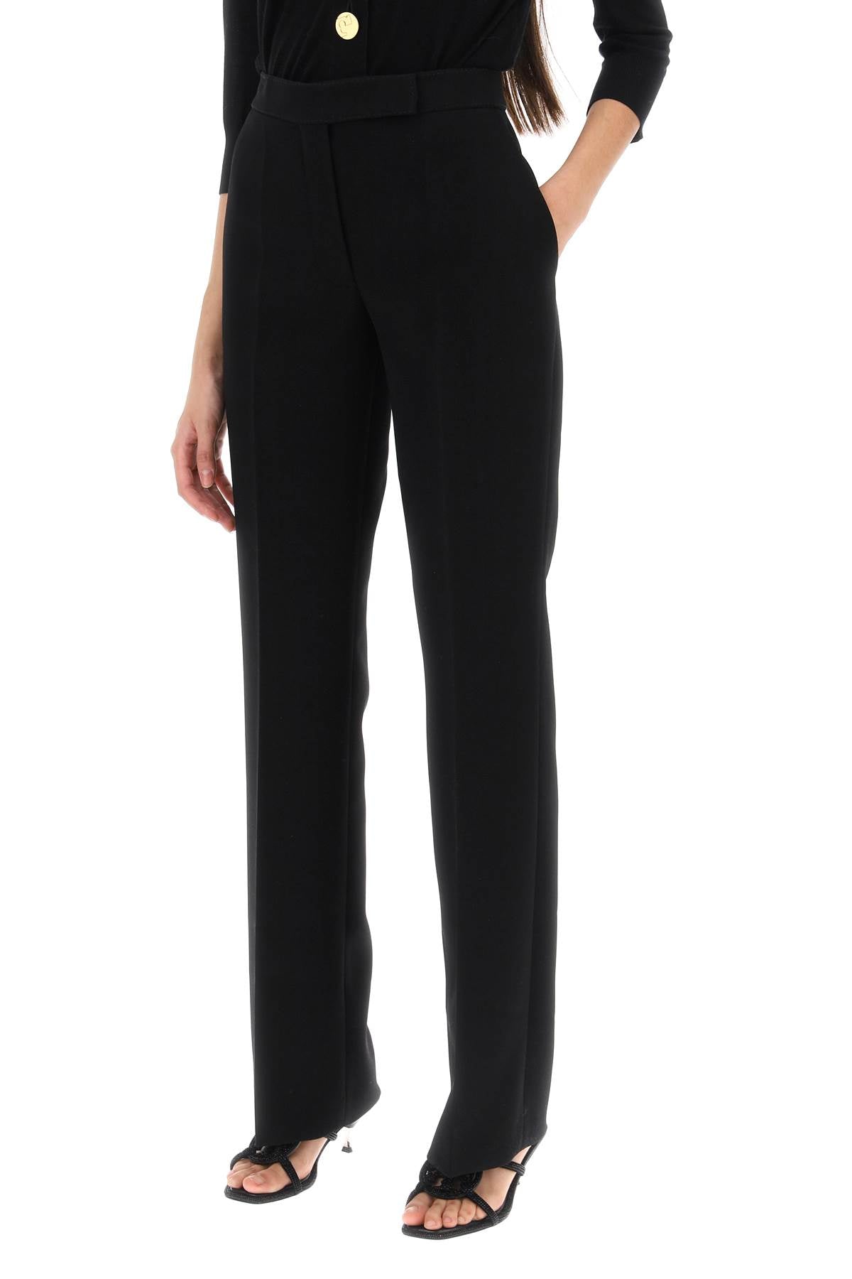 Tory Burch Tory burch straight leg pants in crepe cady