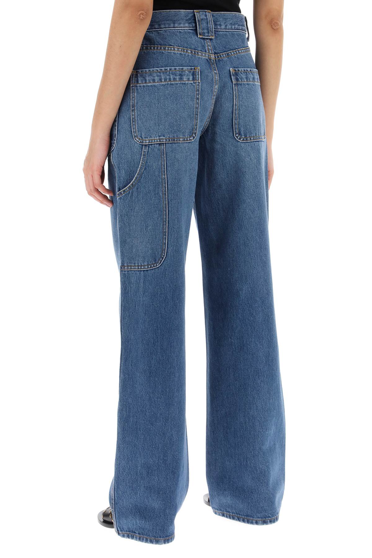 Tory Burch Tory burch high-waisted cargo style jeans in