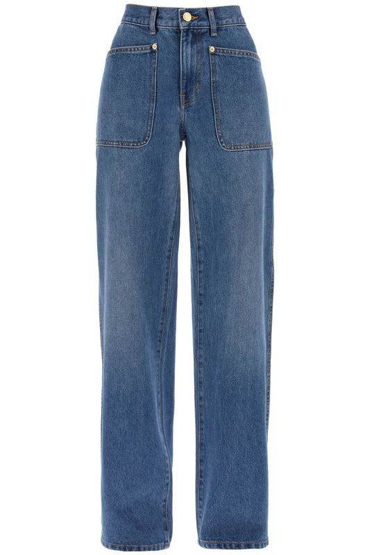 Tory Burch Tory burch high-waisted cargo style jeans in