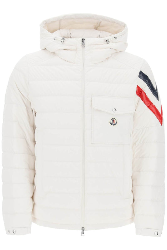 Moncler Moncler basic berard down jacket with tricolor intarsia