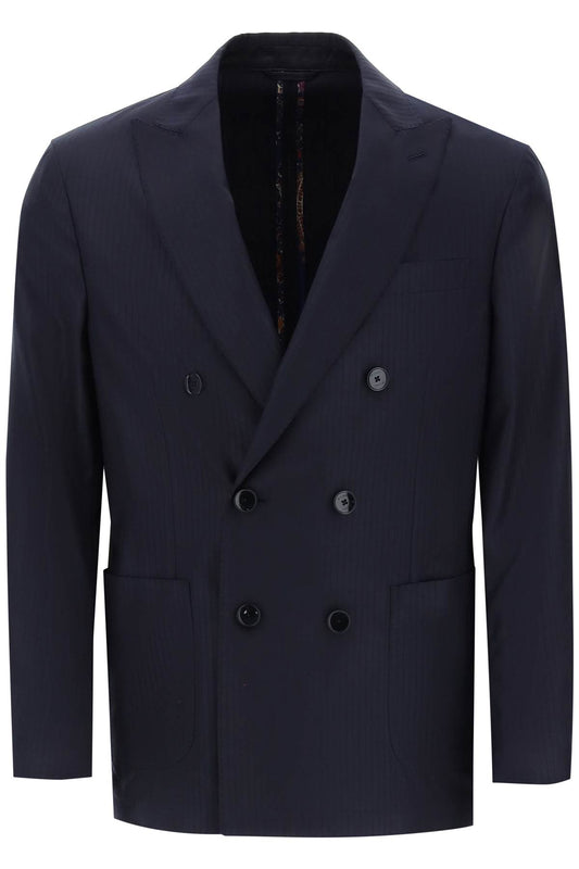 Etro Etro stripe wool double-breasted blazer