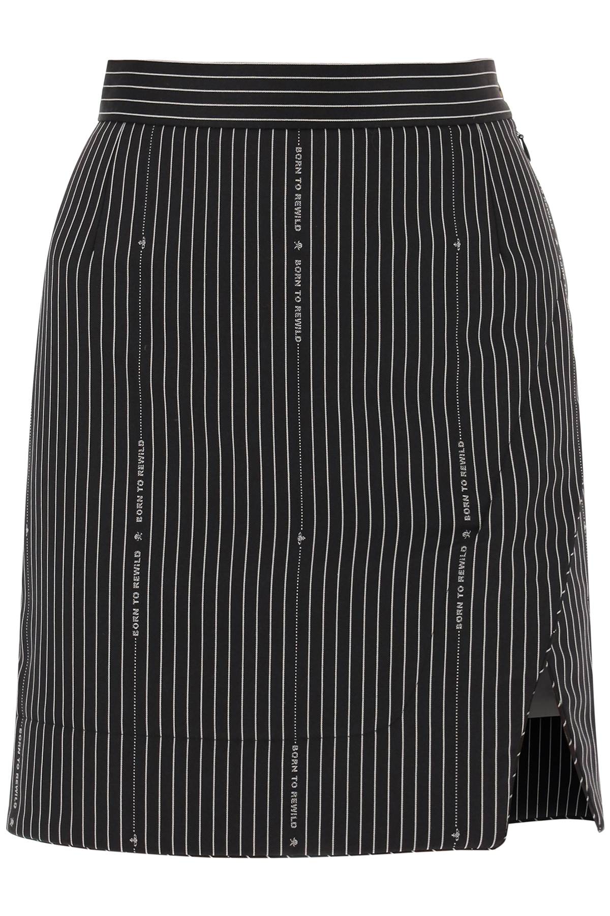 Vivienne Westwood Vivienne westwood 'rita' wrap mini skirt with pinstriped motif