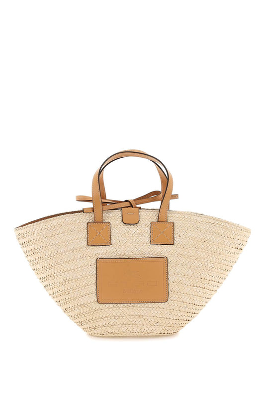 Etro tote bag in woven straw