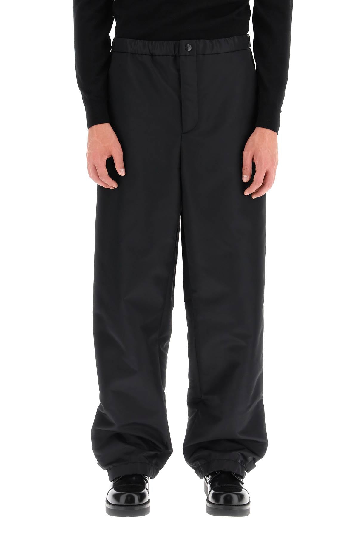 Valentino Valentino nylon cargo pants with roman stud detail