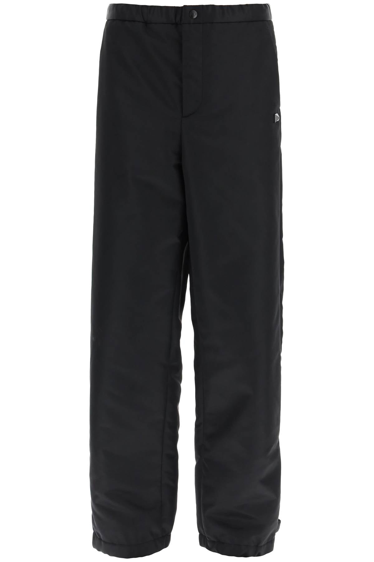 Valentino Valentino nylon cargo pants with roman stud detail