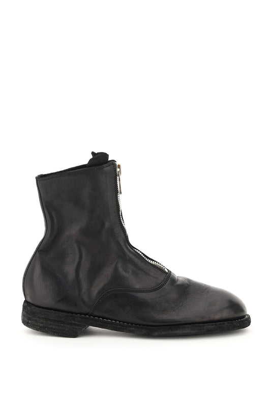 Guidi Guidi front zip leather ankle boots