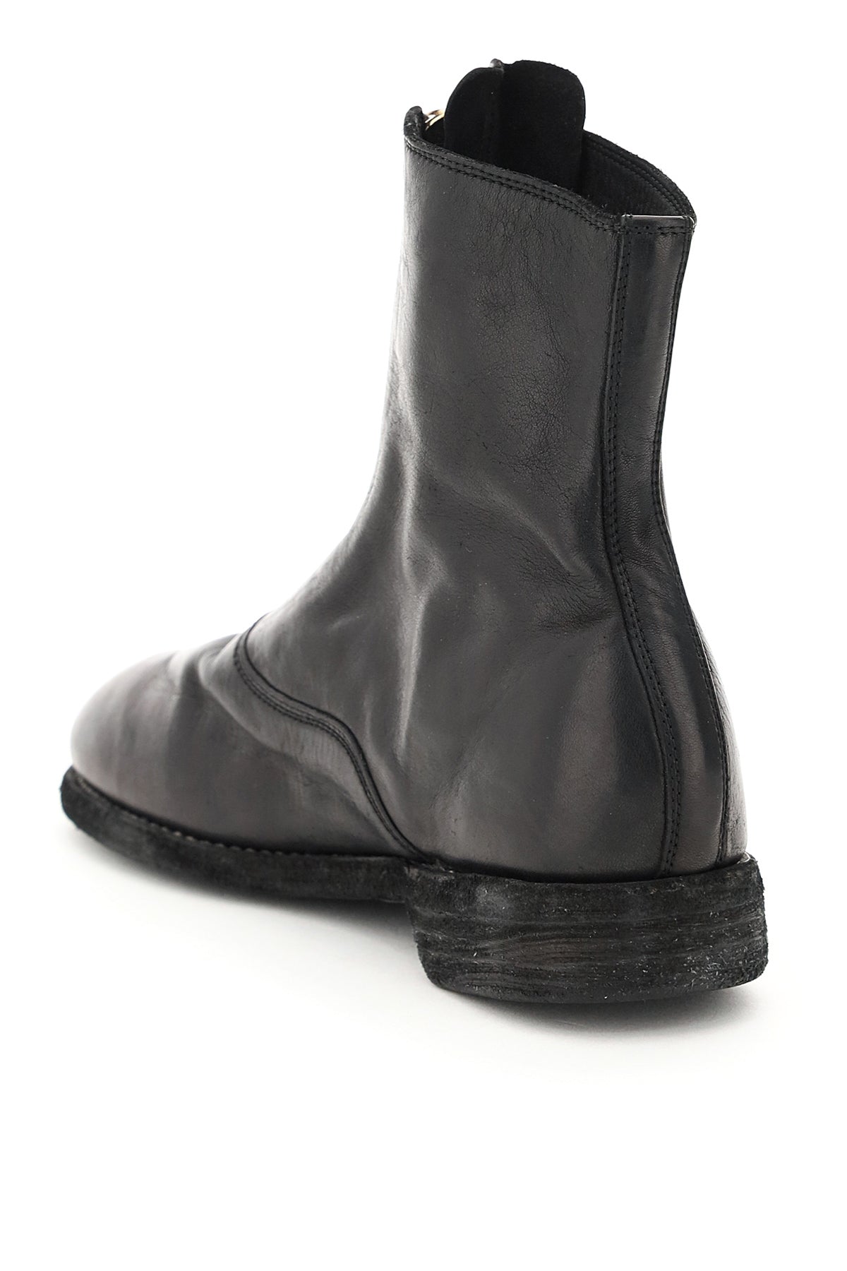 Guidi Guidi front zip leather ankle boots