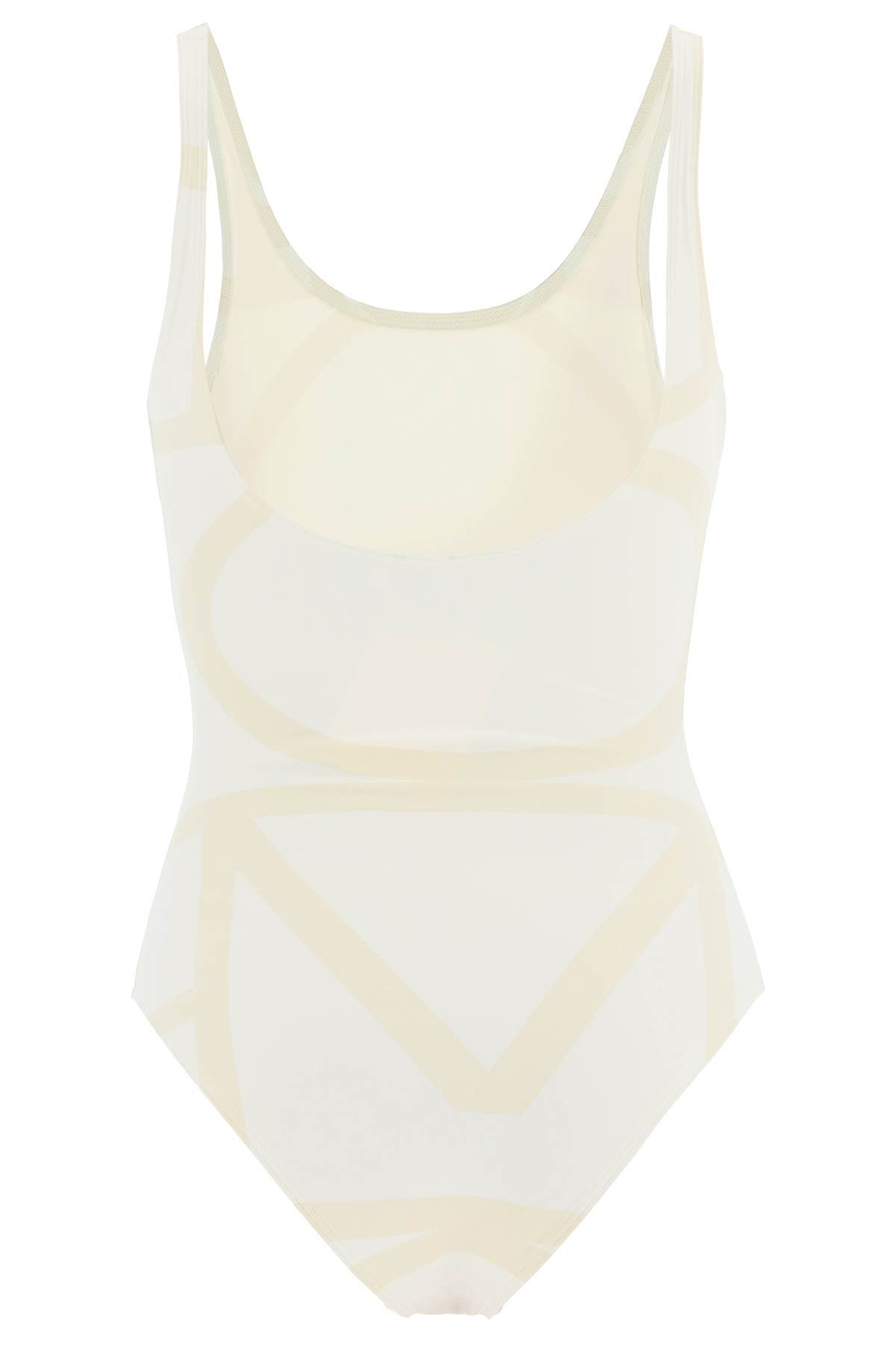 Toteme Toteme one piece monogram swimsuit