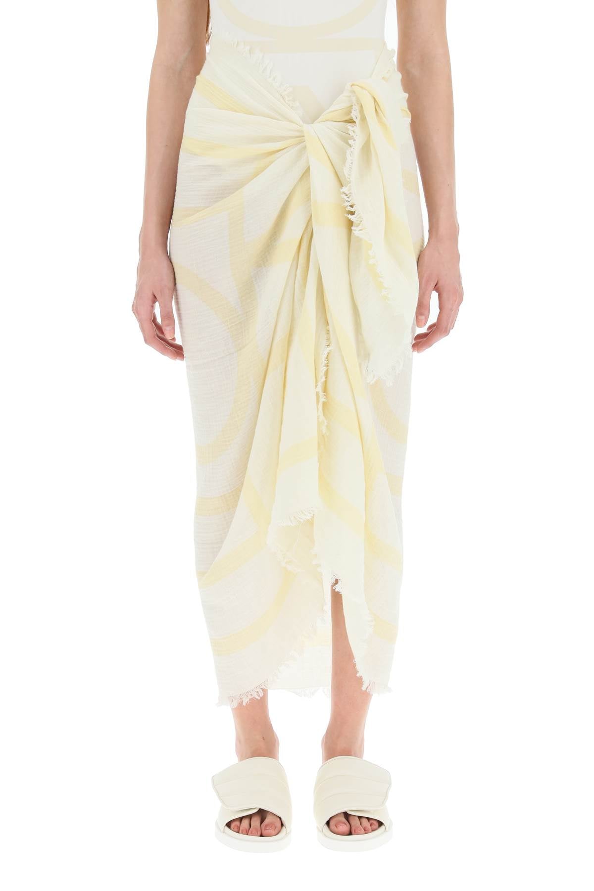 Toteme monogram beach sarong