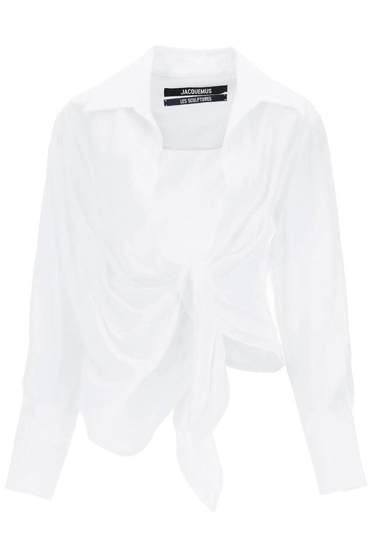 Jacquemus Jacquemus bahia tied-sash blouse