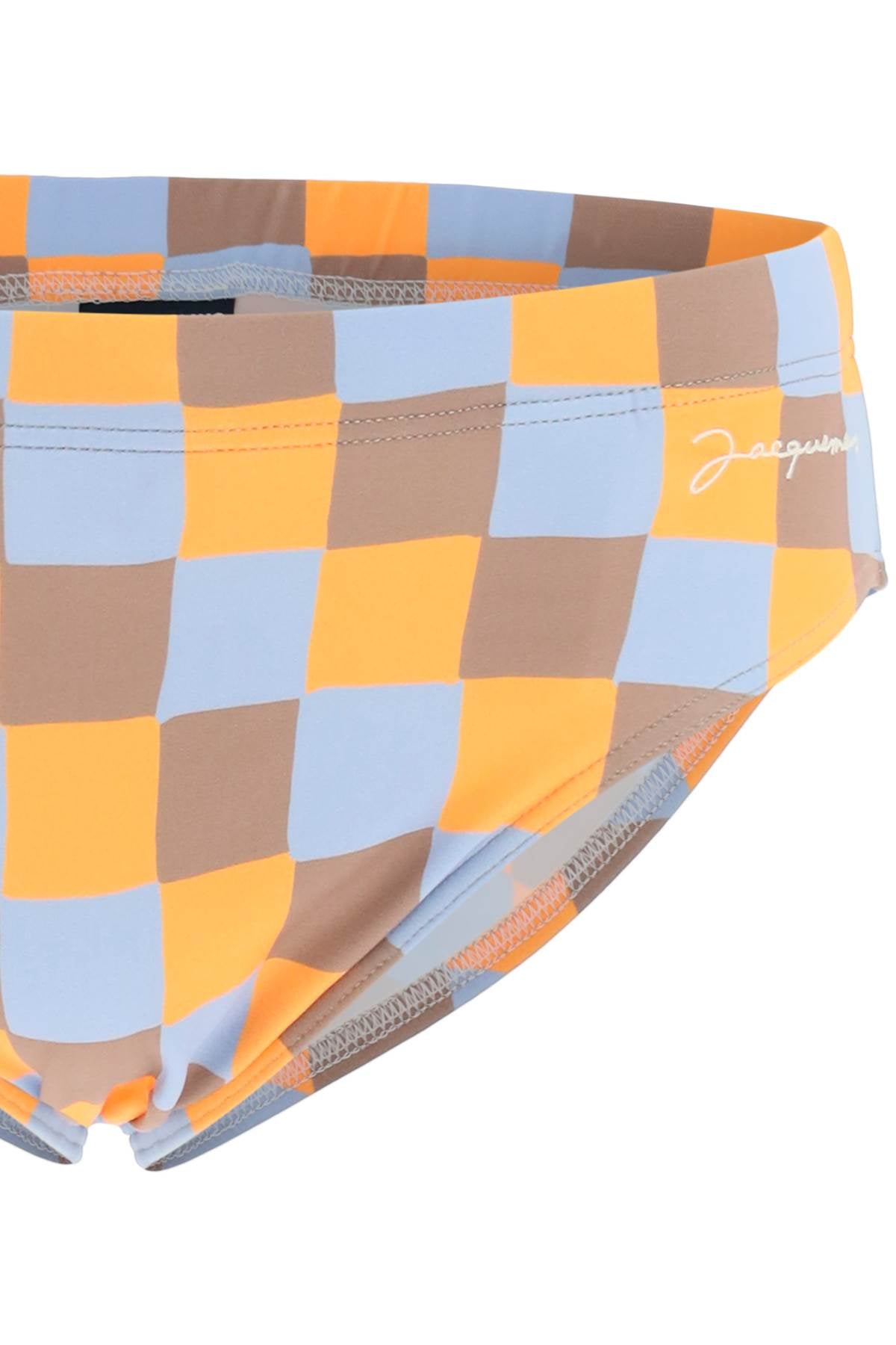 Jacquemus Jacquemus 'orange damier' swim briefs