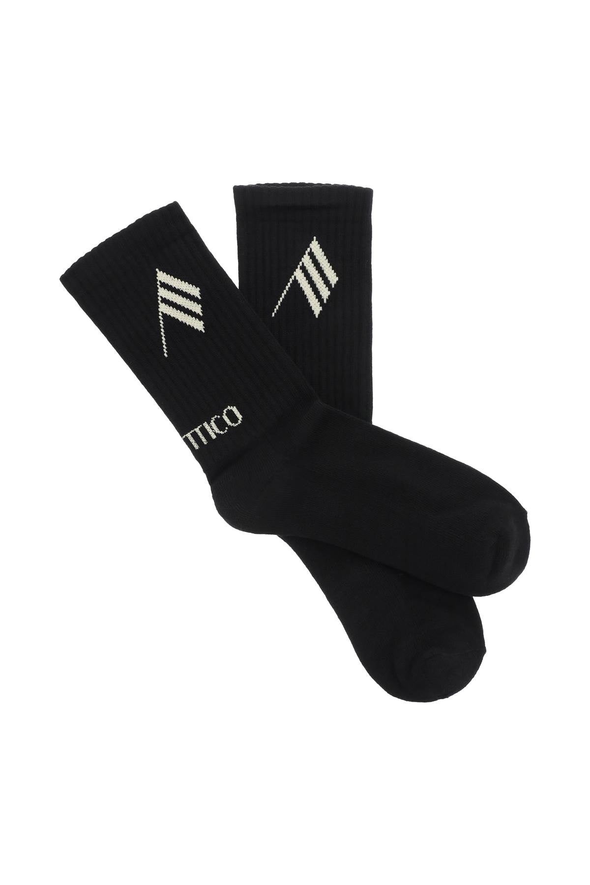 The Attico The attico logo shorts sports socks