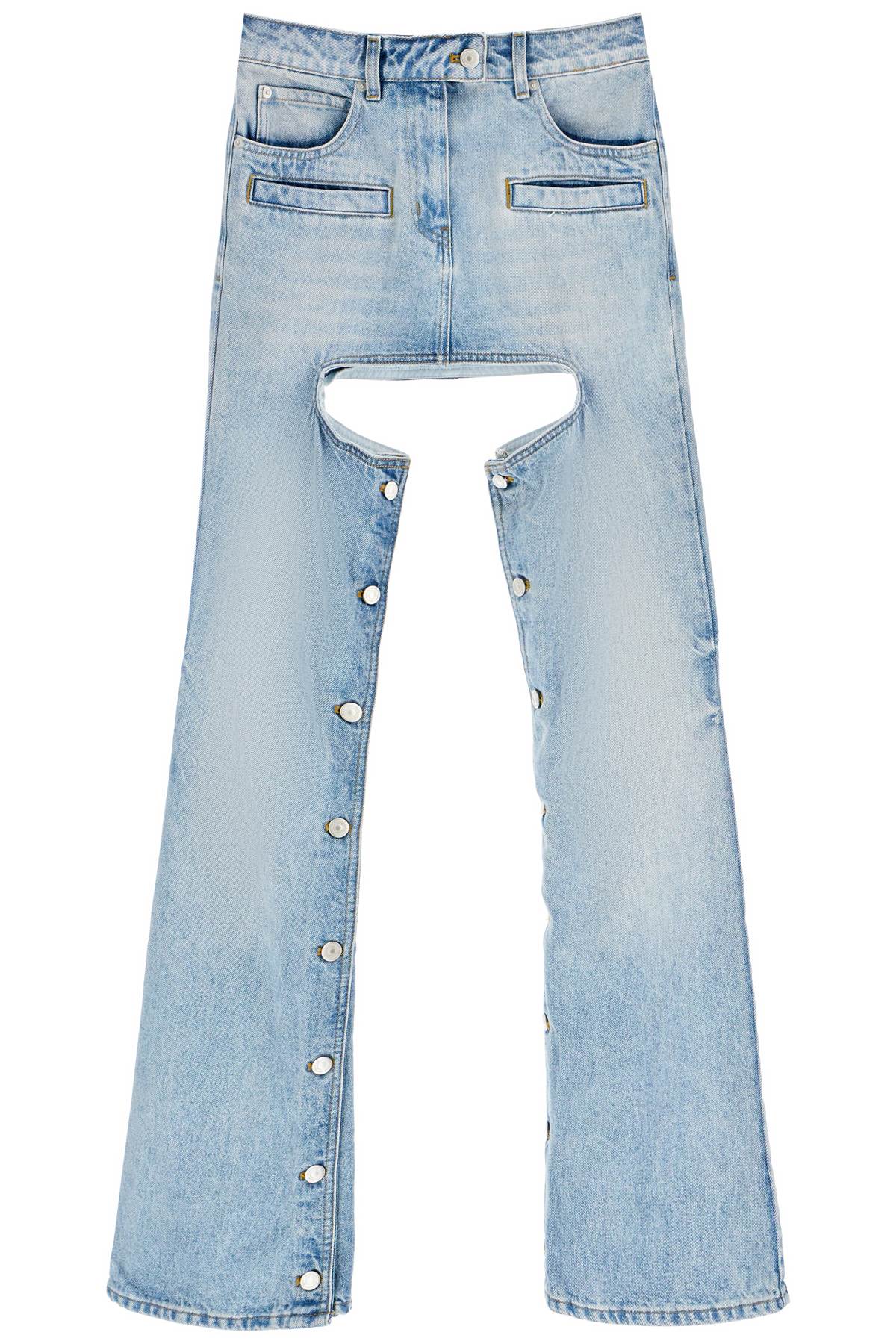 Courreges Courreges 'chaps' jeans with cut-out