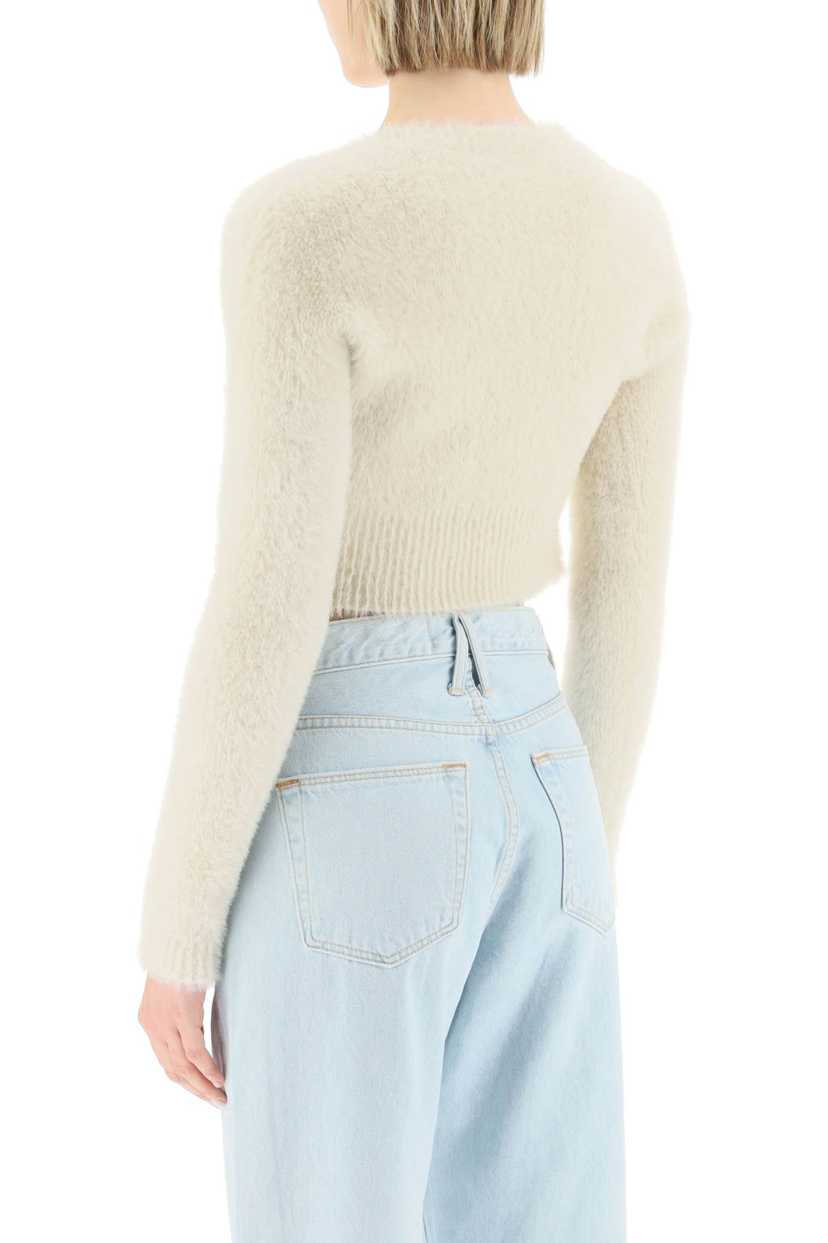 Jacquemus Jacquemus la maille neve cropped top