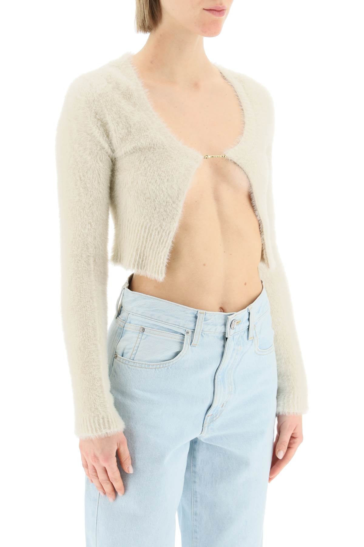 Jacquemus Jacquemus la maille neve cropped top