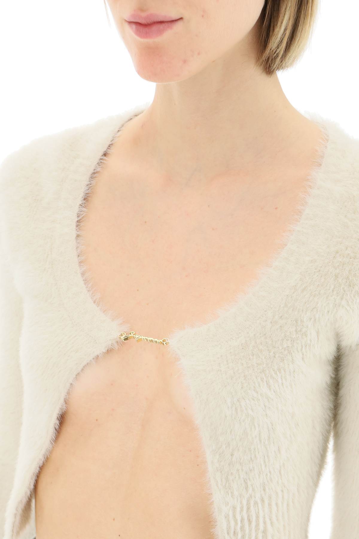 Jacquemus Jacquemus la maille neve cropped top