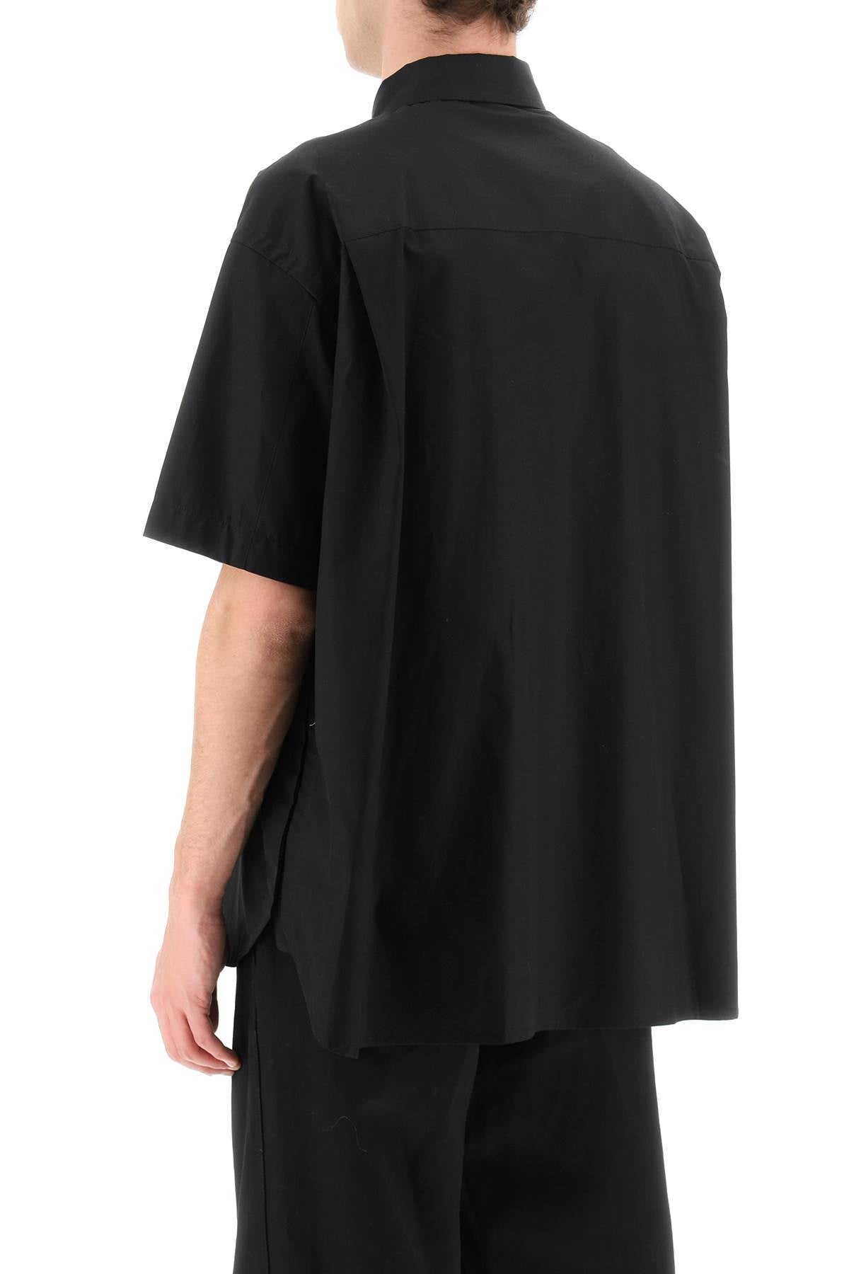 Sacai Sacai short-sleeved poplin shirt